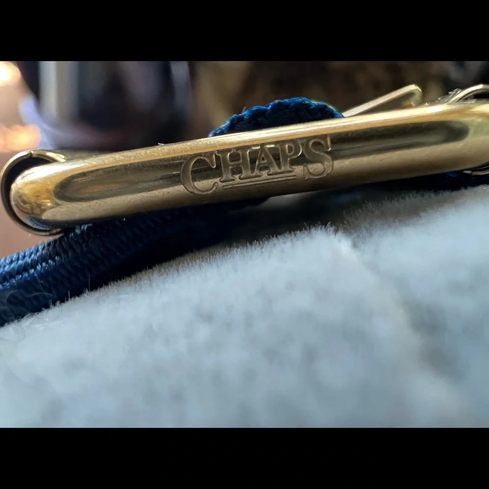 Chaps ladies preppy blue/green bling out gold hardware watch - Picture 9 of 11